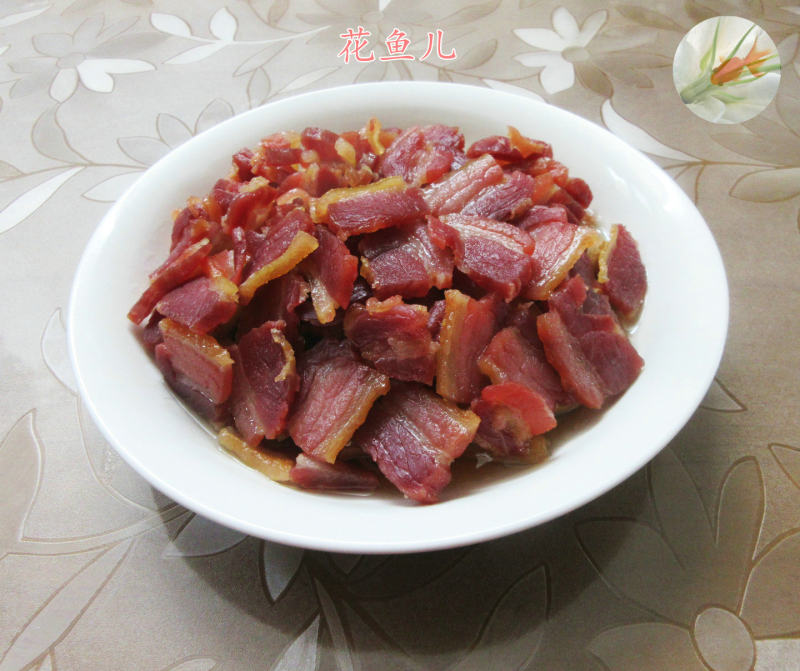 鱿鱼鲞蒸风干肉的做法