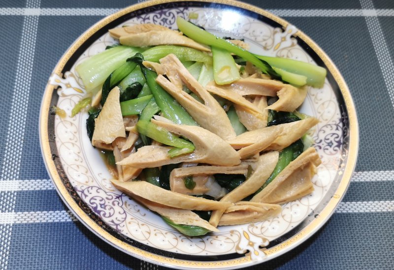 青菜豆杆的做法