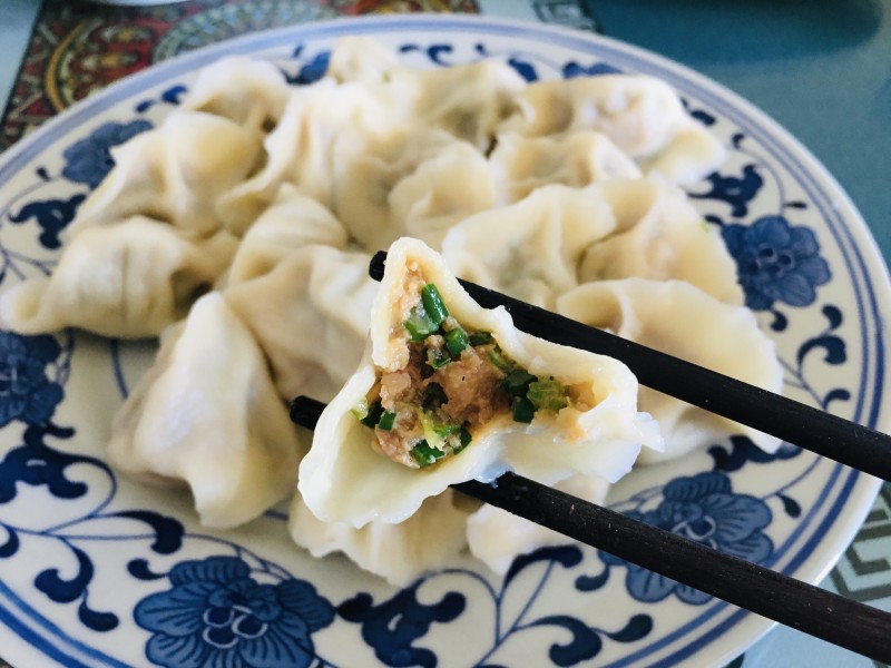 韭苔大肉水饺的做法