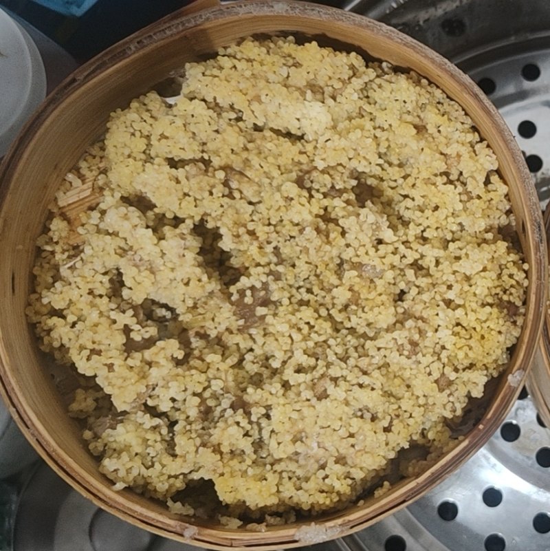 小米蒸排骨（肉）的做法