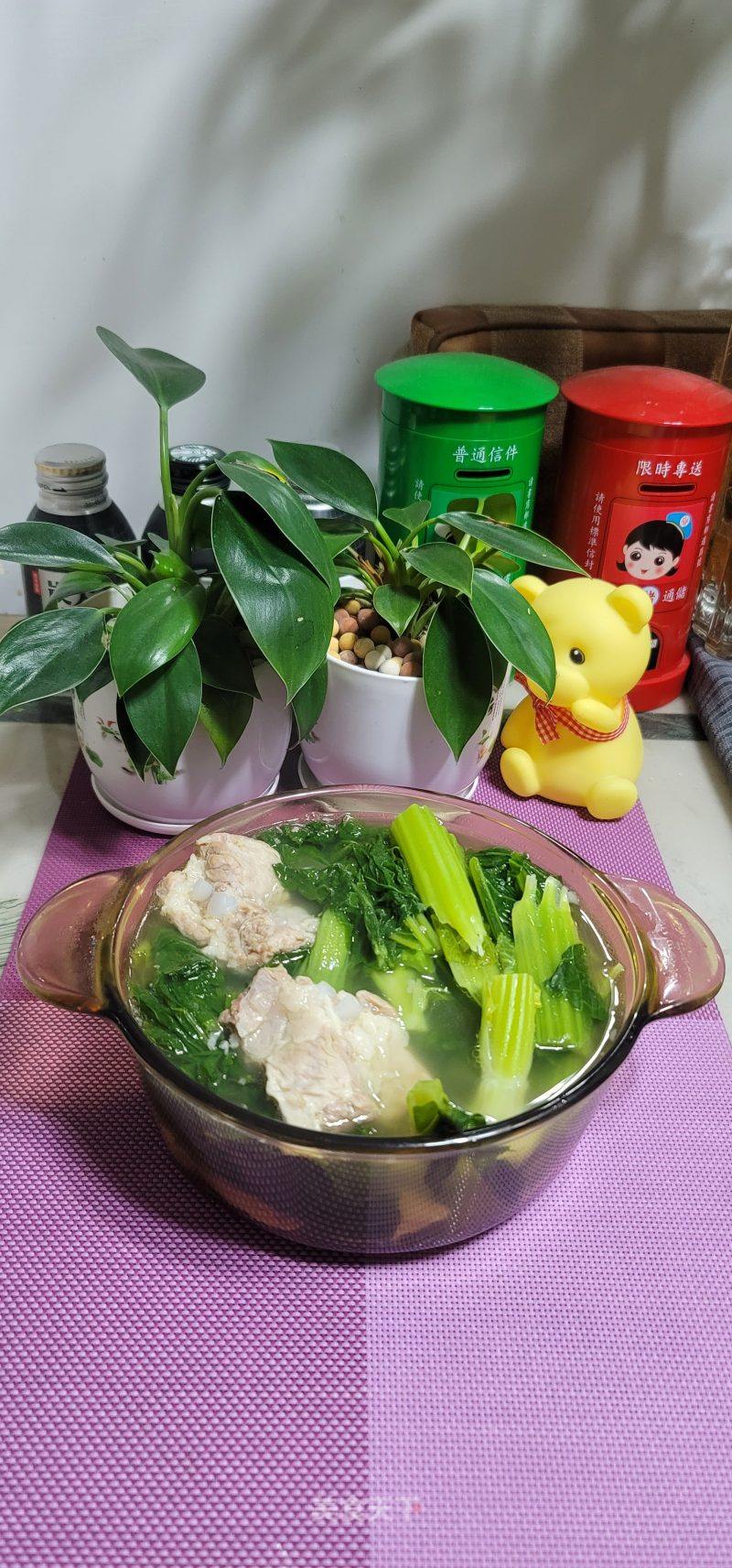 猪骨芥菜汤的做法