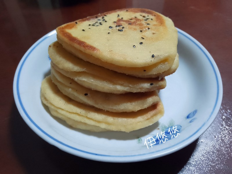 玉米面多层发面饼的做法