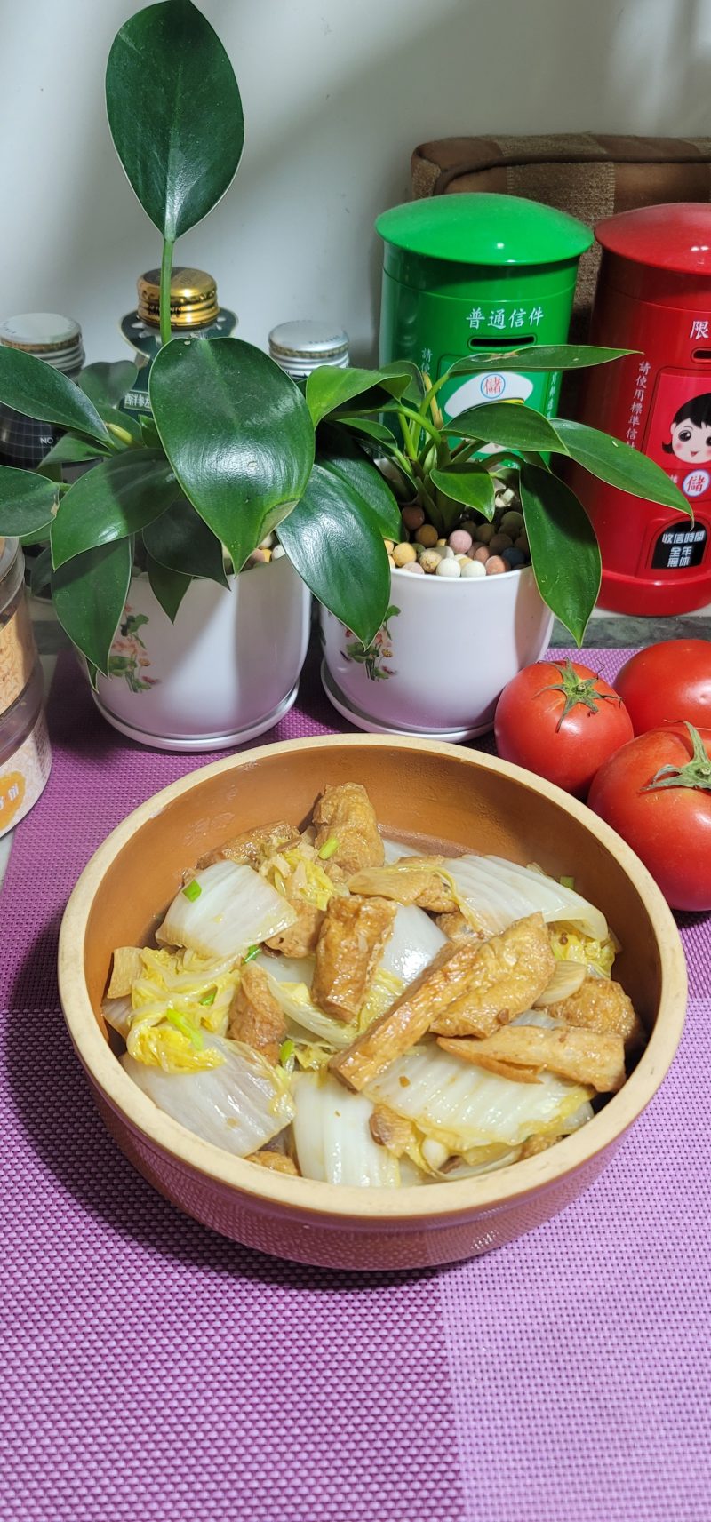 大白菜炖油豆腐图片