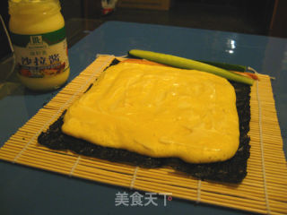 海苔蛋糕寿司卷的做法步骤：6
