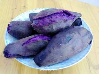 高压锅版紫番薯的做法步骤：5