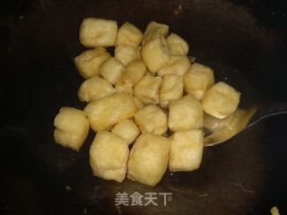 豆腐泡煮方便面的做法步骤：4