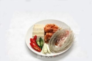 韩式泡菜豆腐汤的做法步骤：1