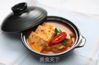韩式泡菜豆腐汤的做法步骤：7