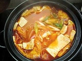 韩式火腿泡菜豆腐汤的做法步骤：15