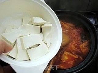 韩式火腿泡菜豆腐汤的做法步骤：10