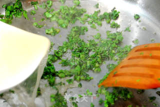 香椿肉片溜豆腐的做法步骤：8