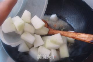 鲜味十足【蚝油海米烧冬瓜】的做法步骤：6