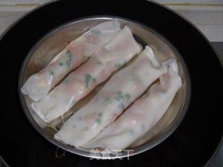 广东虾肉肠粉的做法步骤：11