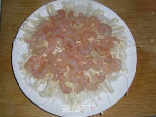 家常快手菜——金针粉丝蒸虾的做法步骤：7