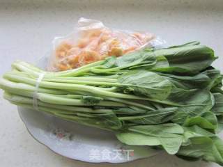虾米煮菜心的做法步骤：1