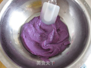 紫薯蜜豆发糕的做法步骤：3