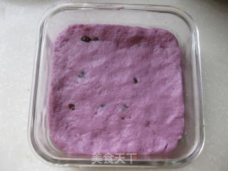 紫薯蜜豆发糕的做法步骤：8