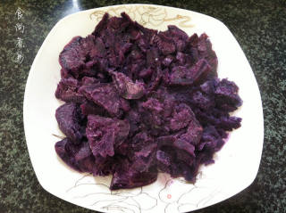 紫薯牛奶桂花羹的做法步骤：4