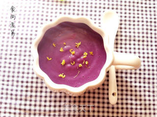 紫薯牛奶桂花羹的做法步骤：8