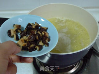 海参香菇小米粥----海参最平民最营养的吃法的做法步骤：6