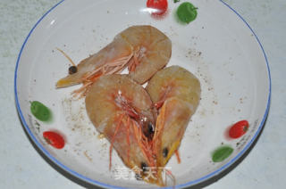 黑椒大虾配香煎杏鲍菇的做法步骤：2