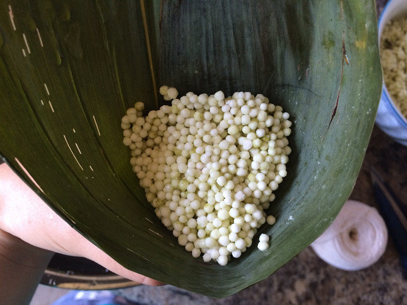 抹茶红豆水晶粽的做法步骤：7