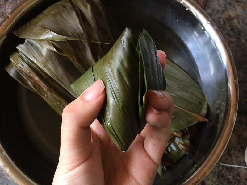 抹茶红豆水晶粽的做法步骤：10