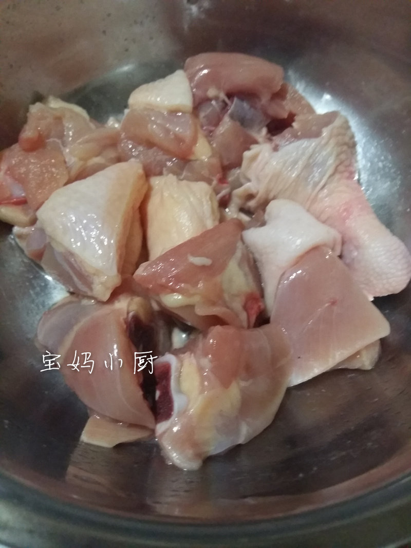 鸡腿炖豆角的做法步骤：3