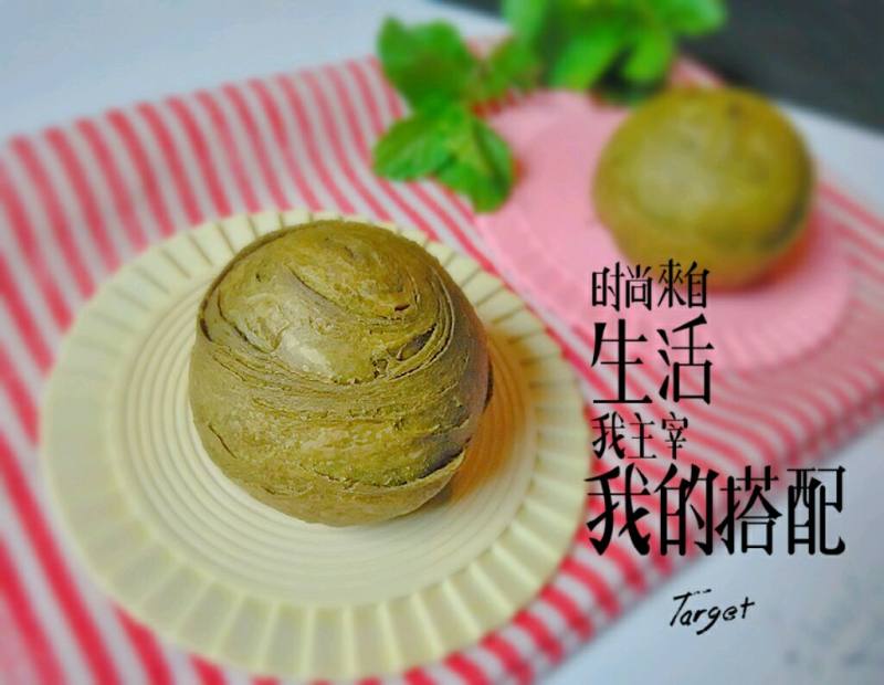 抹茶豆沙酥的做法步骤：16