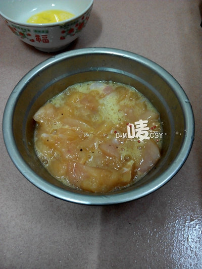 心瘾好久了的美味【烤箱燕麦鸡米花】的做法步骤：3