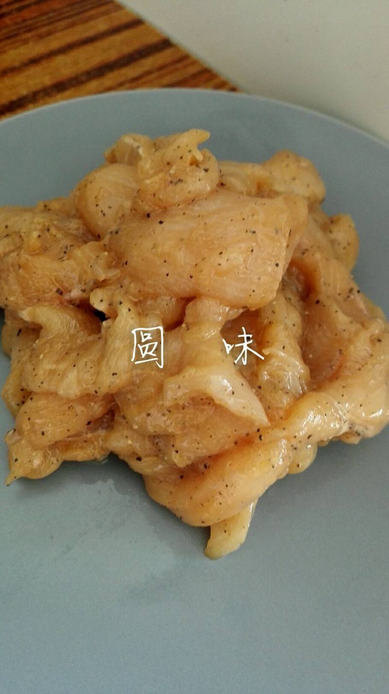 黑椒煎鸡胸肉的做法步骤：2