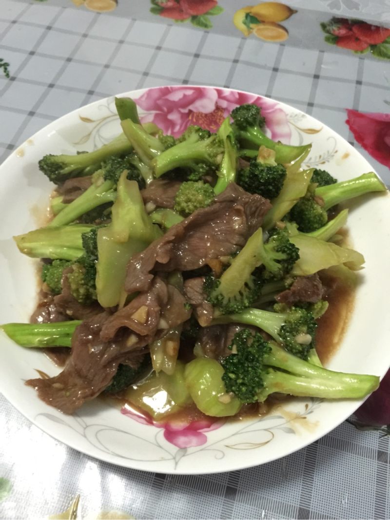 蚝油牛肉西兰花的做法步骤：9