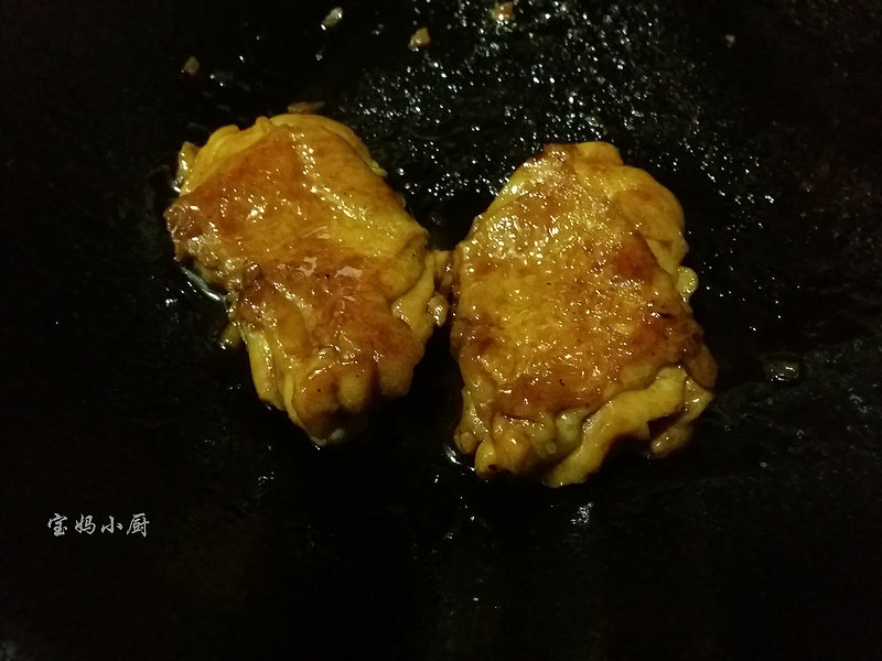 照烧鸡腿墨米饭的做法步骤：17