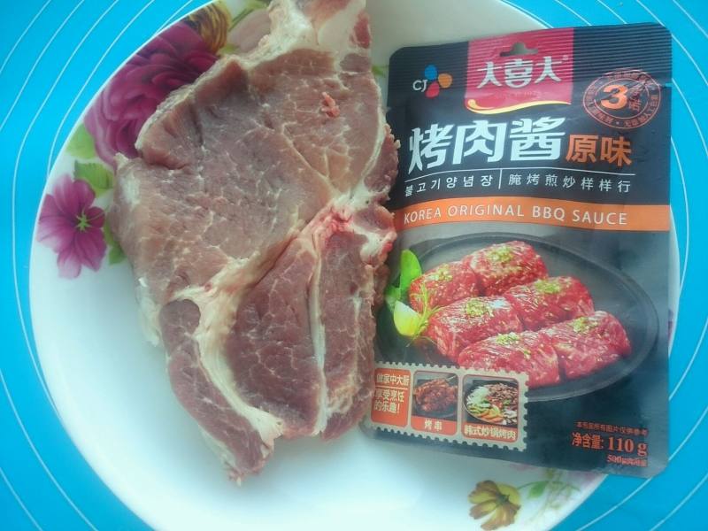 香煎梅花肉的做法步骤：1