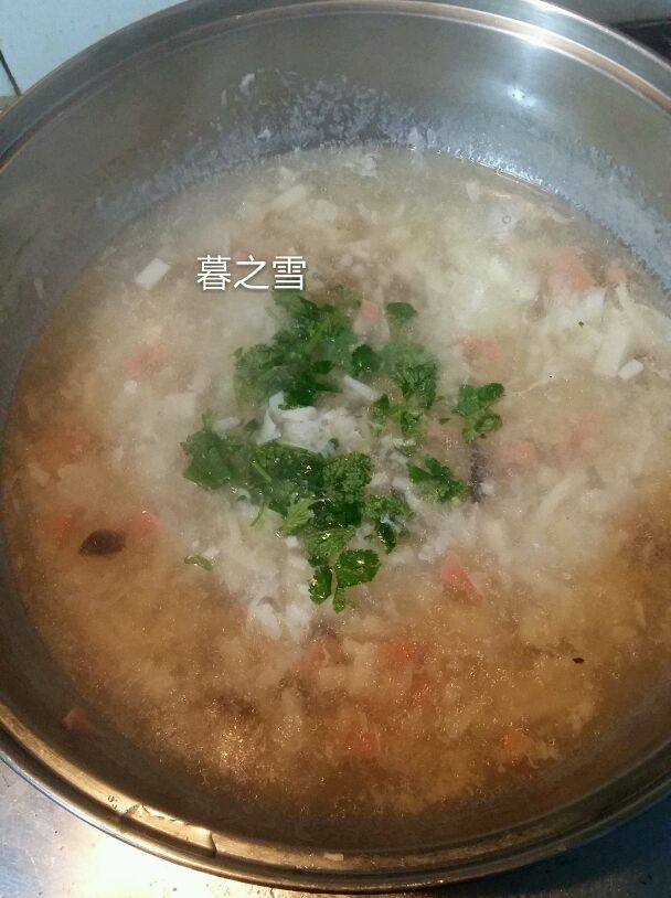 香菇豆腐羹的做法步骤：4