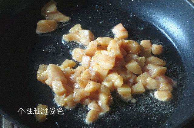 香菇鸡肉焗饭的做法步骤：6