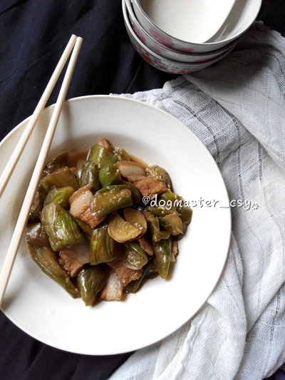 不耗油的烹煮【烧青茄子】的做法步骤：11