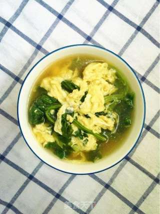 炝锅版菠菜鸡蛋汤的做法步骤：6