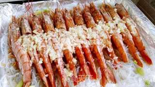 蒜蓉粉丝烤虾的做法步骤：4