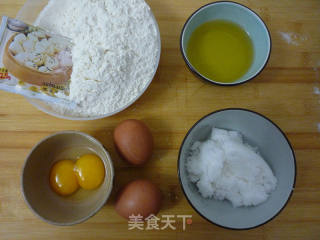 【山东】胶东喜饼的做法步骤：1