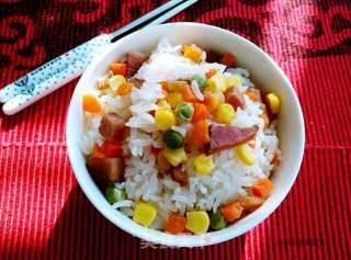 腊肉焖米饭的做法步骤：16