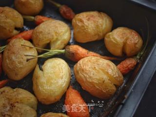 超简单易做香烤小土豆的做法步骤：9