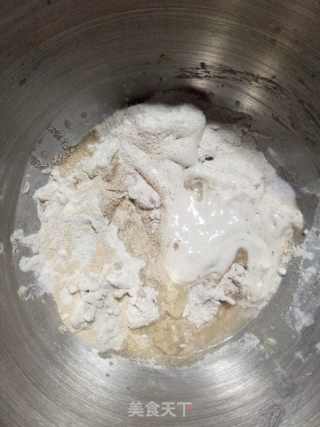 一款无油无糖 fluff棉花糖法式黑麦包的做法步骤：3