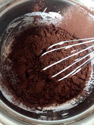 FLUFF棉花糖巧克力镜面慕斯蛋糕的做法步骤：15