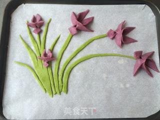 紫薯兰花饼干的做法步骤：14