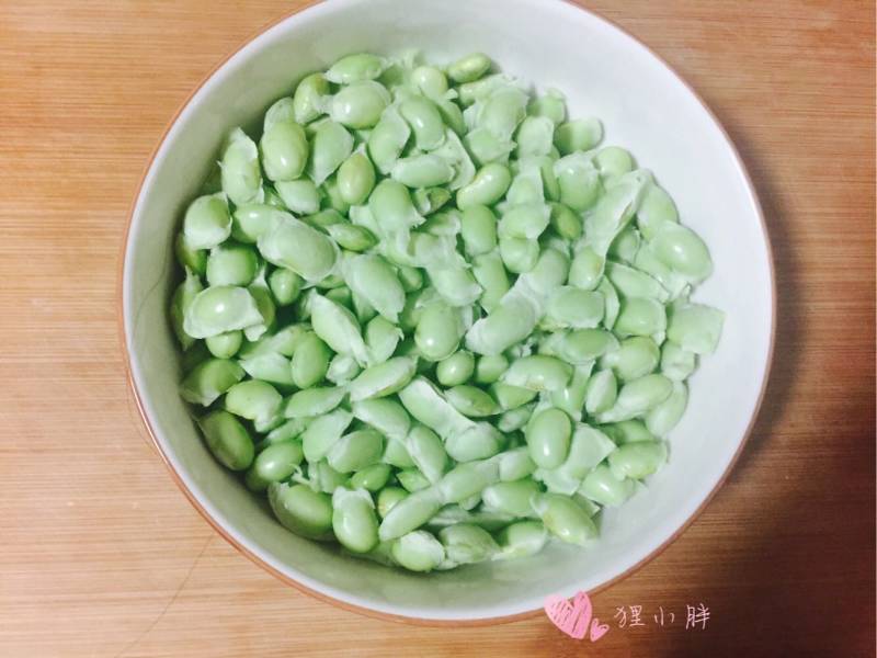 雪菜毛豆炒肉末的做法步骤：2