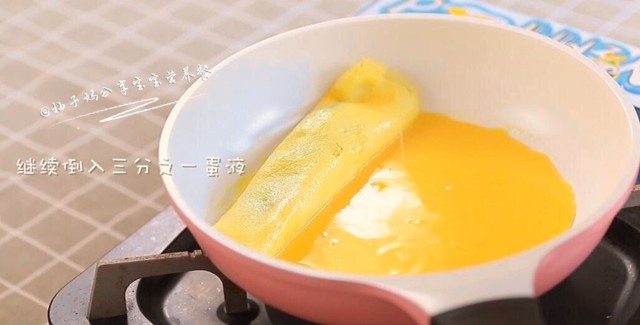 菠菜厚蛋烧—5分钟元气早餐的做法步骤：5