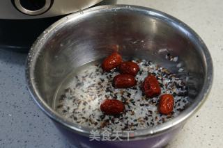 黑米红枣饭的做法步骤：2