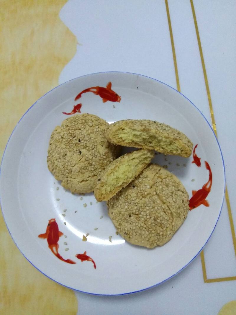 芝麻酥饼的做法步骤：7