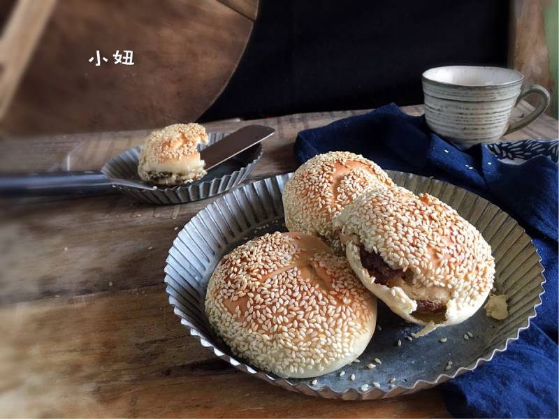 牛肉馅烤饼的做法步骤：13